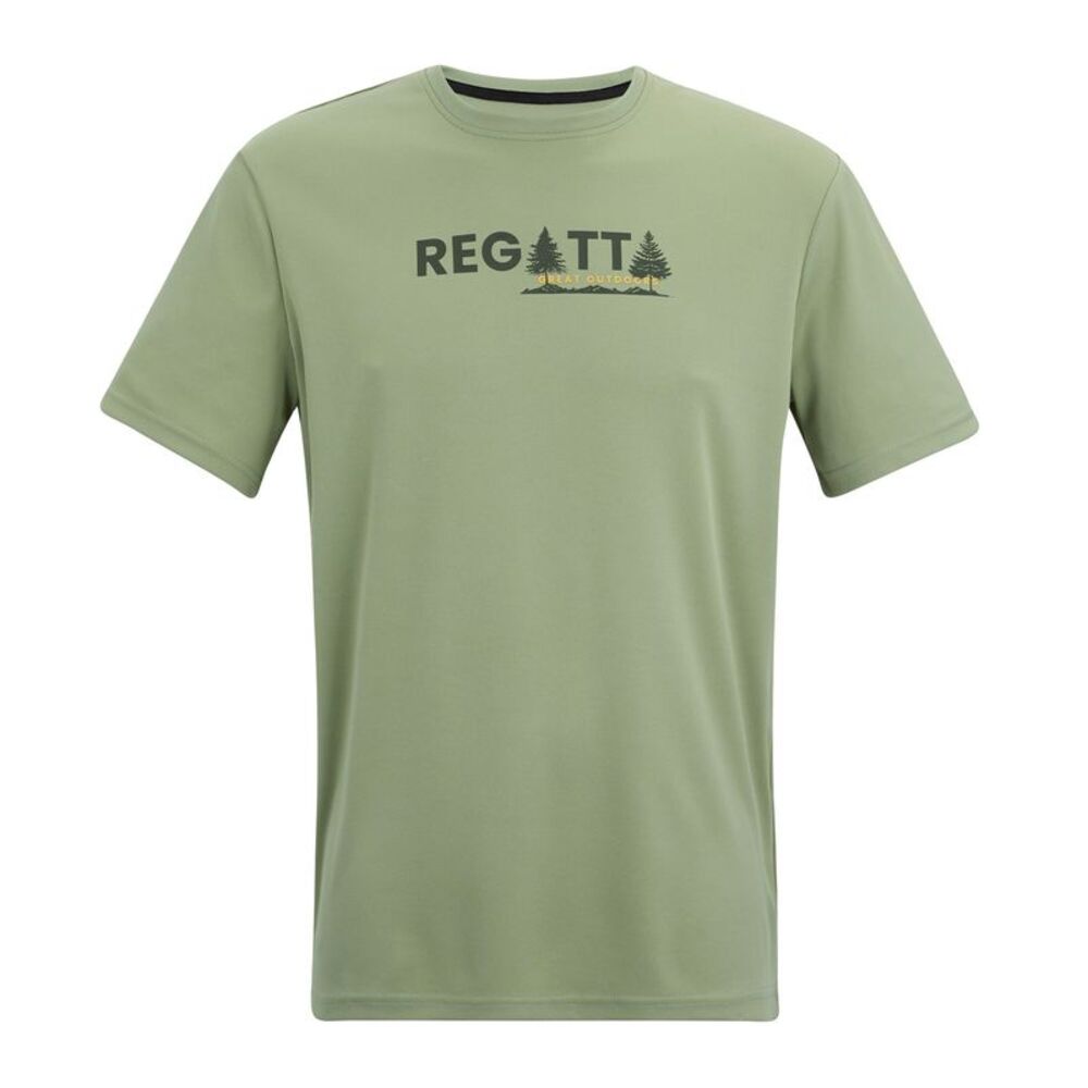 Regatta Mens Fingal Pine Tree T-Shirt / Sage Green